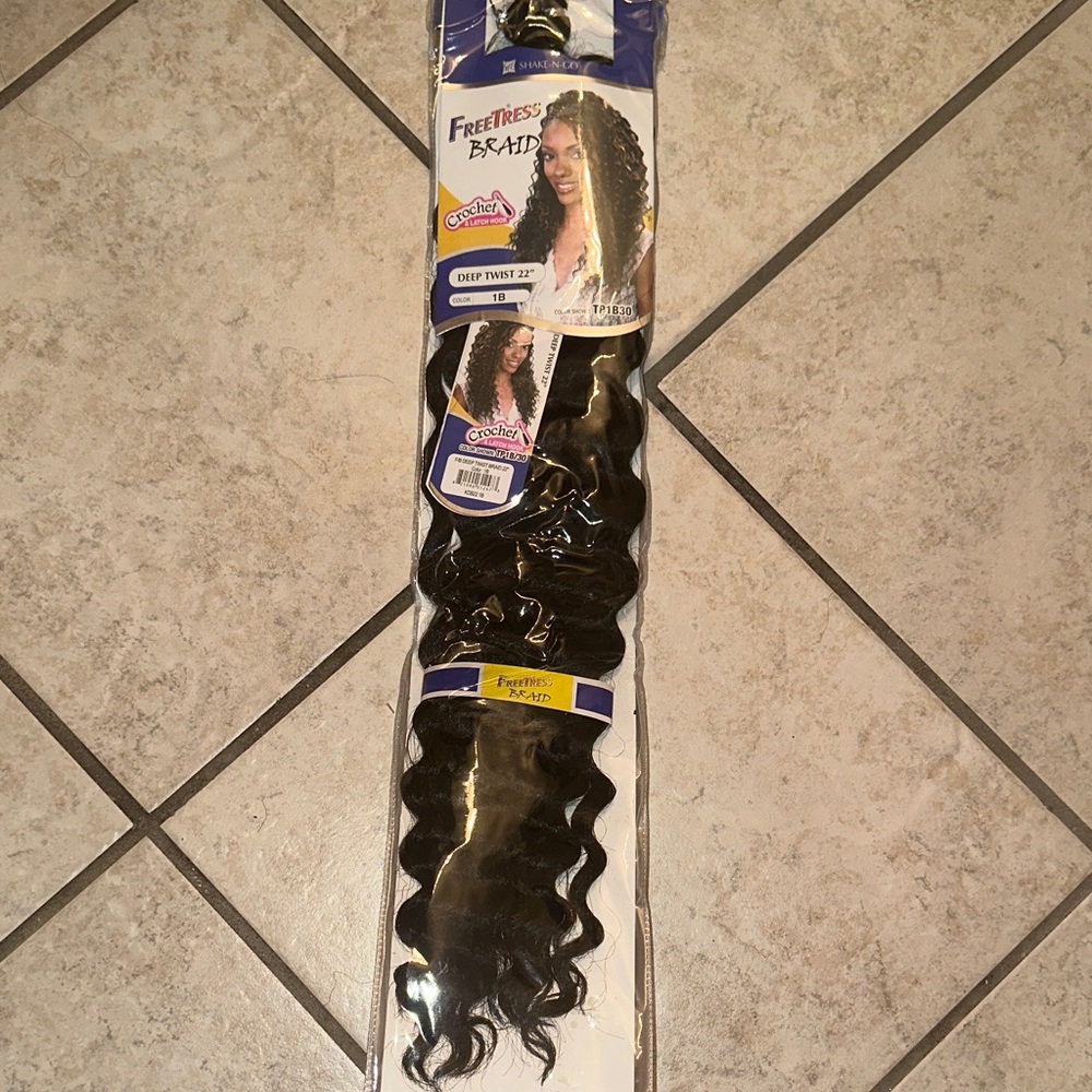Black Deep Twist Braid Hair